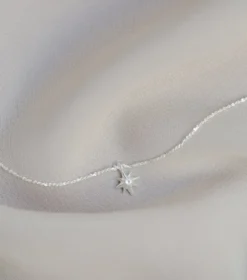 Halsband Syster P North Star Kort Silver