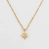 Halsband Syster P North Star Kort Guld