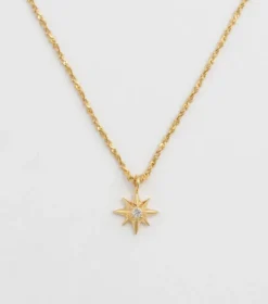 Halsband Syster P North Star Kort Guld
