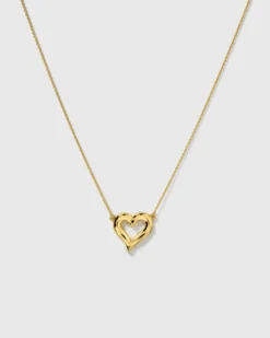 Halsband Syster P Puff Heart Guld
