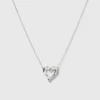 Halsband Syster P Puff Heart Silver