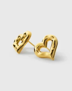 Örhängen Syster P Puff Heart Guld