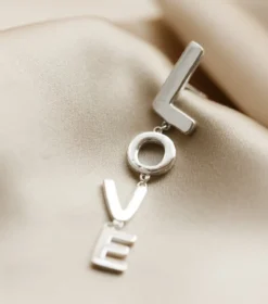 Örhängen Syster P Örhänge True Love BIG L Single Silver (Mega kampanj)