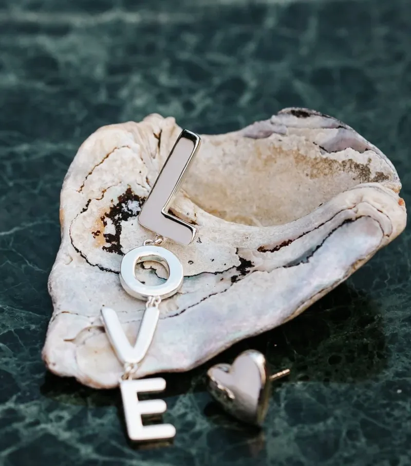 Örhängen Syster P Örhänge True Love BIG L Single Silver (Mega kampanj)