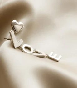 Örhängen Syster P Örhänge True Love BIG L Single Silver (Mega kampanj)
