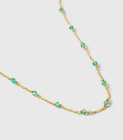 Armband Syster P Santa Monica Guld Green Onyx
