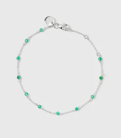 Armband Syster P Santa Monica Silver Green Onyx