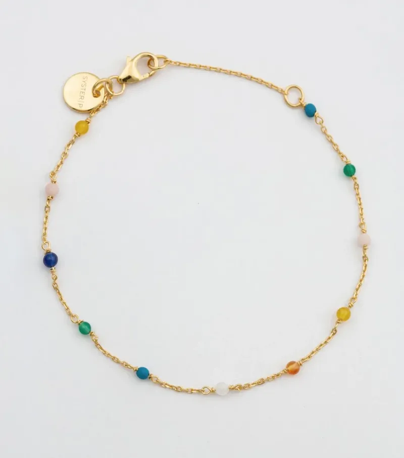 Armband Syster P Santa Monica Multicolor Guld