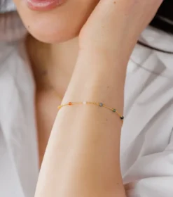 Armband Syster P Santa Monica Multicolor Guld