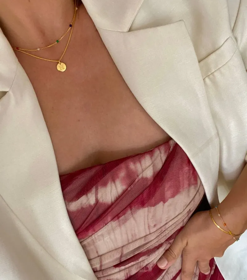 Halsband Syster P Santa Monica Multicolor Guld