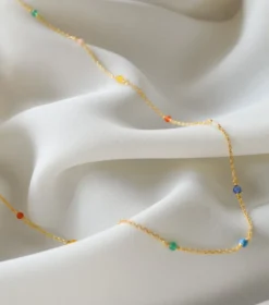 Halsband Syster P Santa Monica Multicolor Guld
