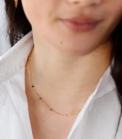 Halsband Syster P Santa Monica Multicolor Guld