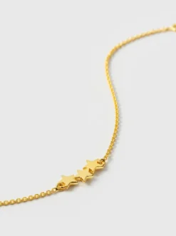 Armband Syster P Snap Triple Star Guld