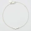 Armband Syster P Snap Triple Star Silver