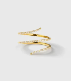 Ringar Syster P Sparkle Wrap Ring Guld
