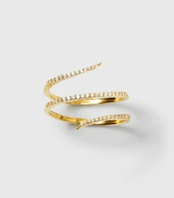 Ringar Syster P Sparkle Wrap Ring Guld