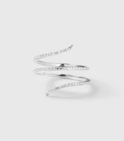Ringar Syster P Sparkle Wrap Ring Silver