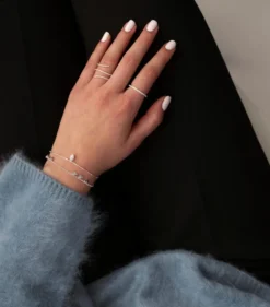 Ringar Syster P Sparkle Wrap Ring Silver