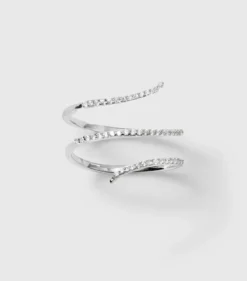 Ringar Syster P Sparkle Wrap Ring Silver