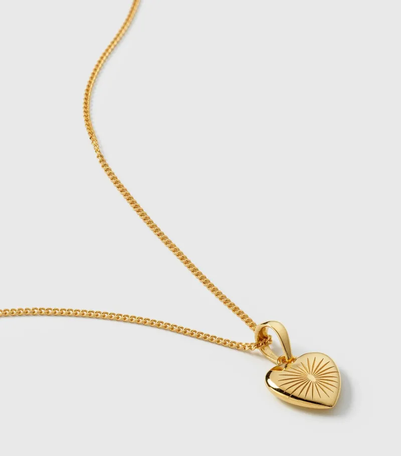 Halsband Syster P Sunburst Heart Guld