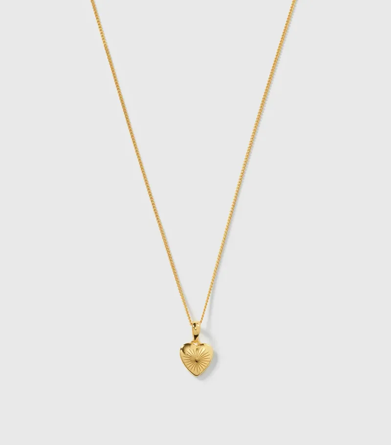 Halsband Syster P Sunburst Heart Guld