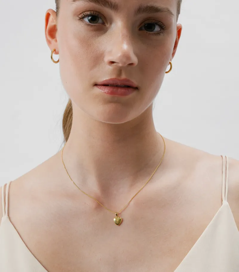 Halsband Syster P Sunburst Heart Guld