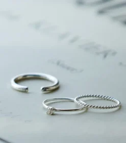 Ringar Syster P Tiny Twisted Ring Silver