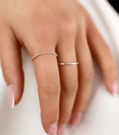 Ringar Syster P Tiny Twisted Ring Silver
