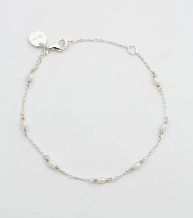 Armband Syster P Treasure Multi Pearl Silver