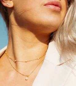 Halsband Syster P Treasure Multi Pearl Guld