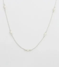 Halsband Syster P Treasure Multi Pearl Silver