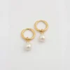 Örhängen Syster P Treasure Pearl Hoop Guld