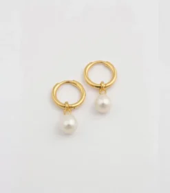 Örhängen Syster P Treasure Pearl Hoop Guld