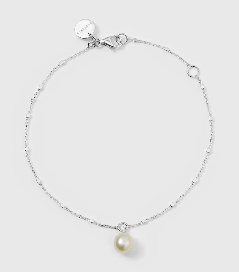 Armband Syster P Treasure Single Pearl Silver