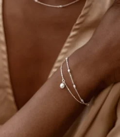 Armband Syster P Treasure Single Pearl Silver