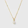 Halsband Syster P Treasure Single Pearl Guld