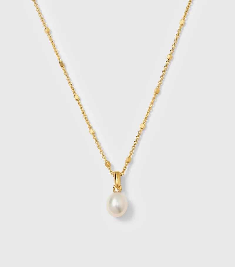 Halsband Syster P Treasure Single Pearl Guld