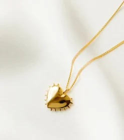 Halsband Syster P True Love Hjärta Guld