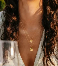 Halsband Syster P True Love Hjärta Guld