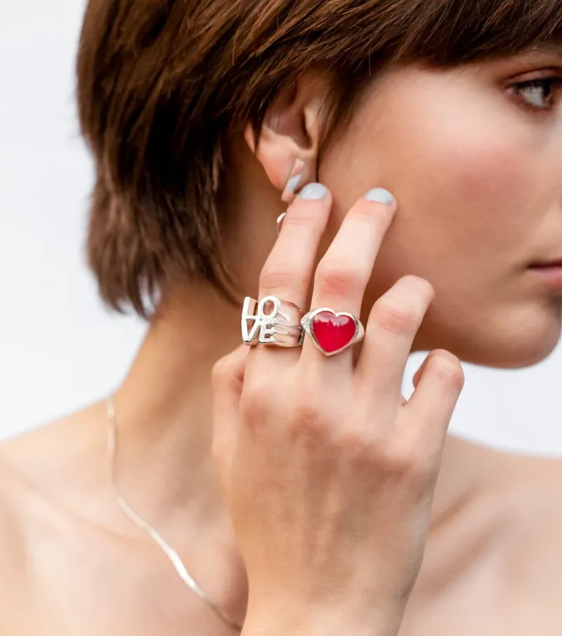 Ringar Syster P True Love Ring Silver