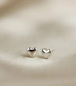 Örhängen Syster P True Love Spike Hjärta Silver