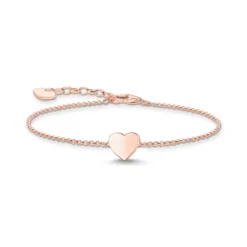 Thomas Sabo Armband hjärta roséguld – A2044-415-40