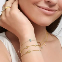 Thomas Sabo Armband hänglås guld – A2040-414-14