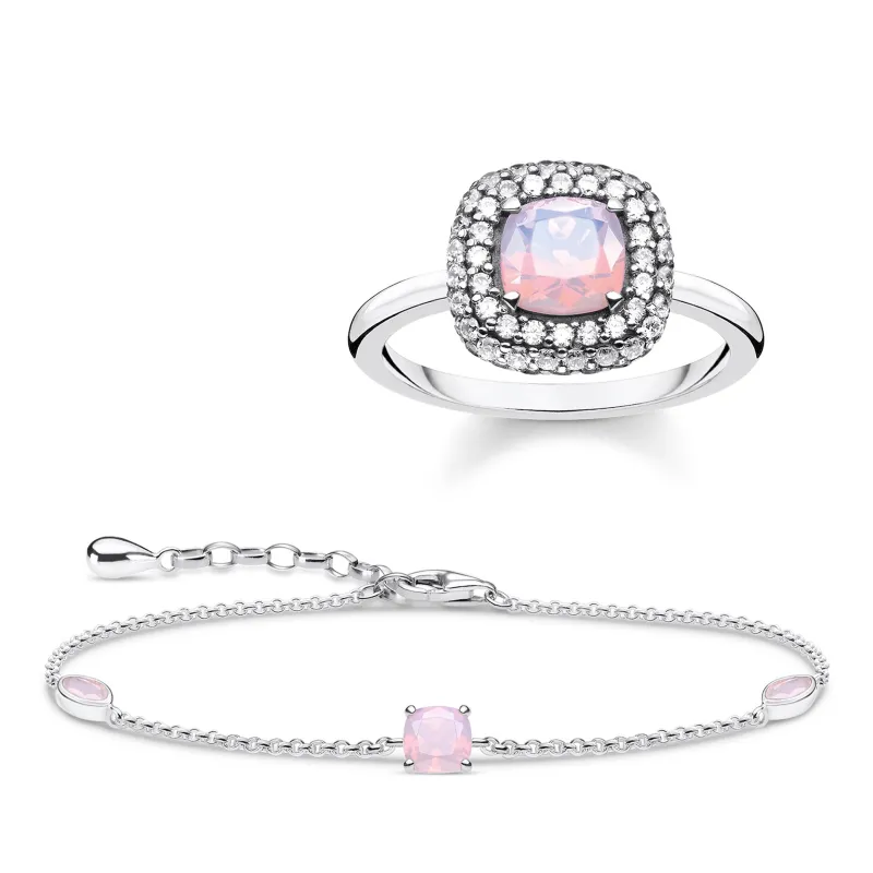 Thomas Sabo Armband opalfärgad sten rosa skimrande – A1936-699-7