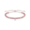 Thomas Sabo Armband rosa pärlor med vit sten – A1987-401-9