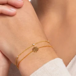 Thomas Sabo Armband vit stenar guld – A1999-414-14