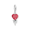 Thomas Sabo Berlock Lollipop Hjärta Röd Silver 2072-664-10