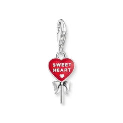 Thomas Sabo Berlock Lollipop Hjärta Röd Silver 2072-664-10