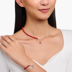 Thomas Sabo Berlock Lollipop Hjärta Röd Silver 2072-664-10