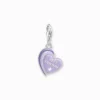 Thomas Sabo Charm BEST FRIEND Hjärta Lila 2046-664-13